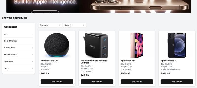 Single Vendor E commerce Platform